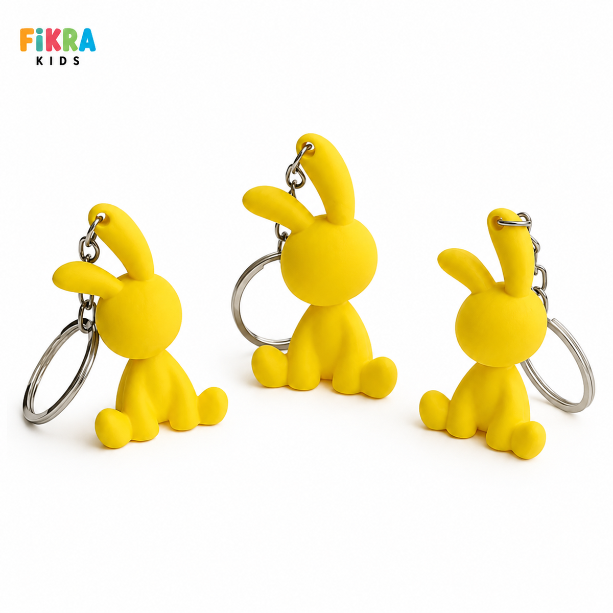 Mini Bunny Keychain-yellow