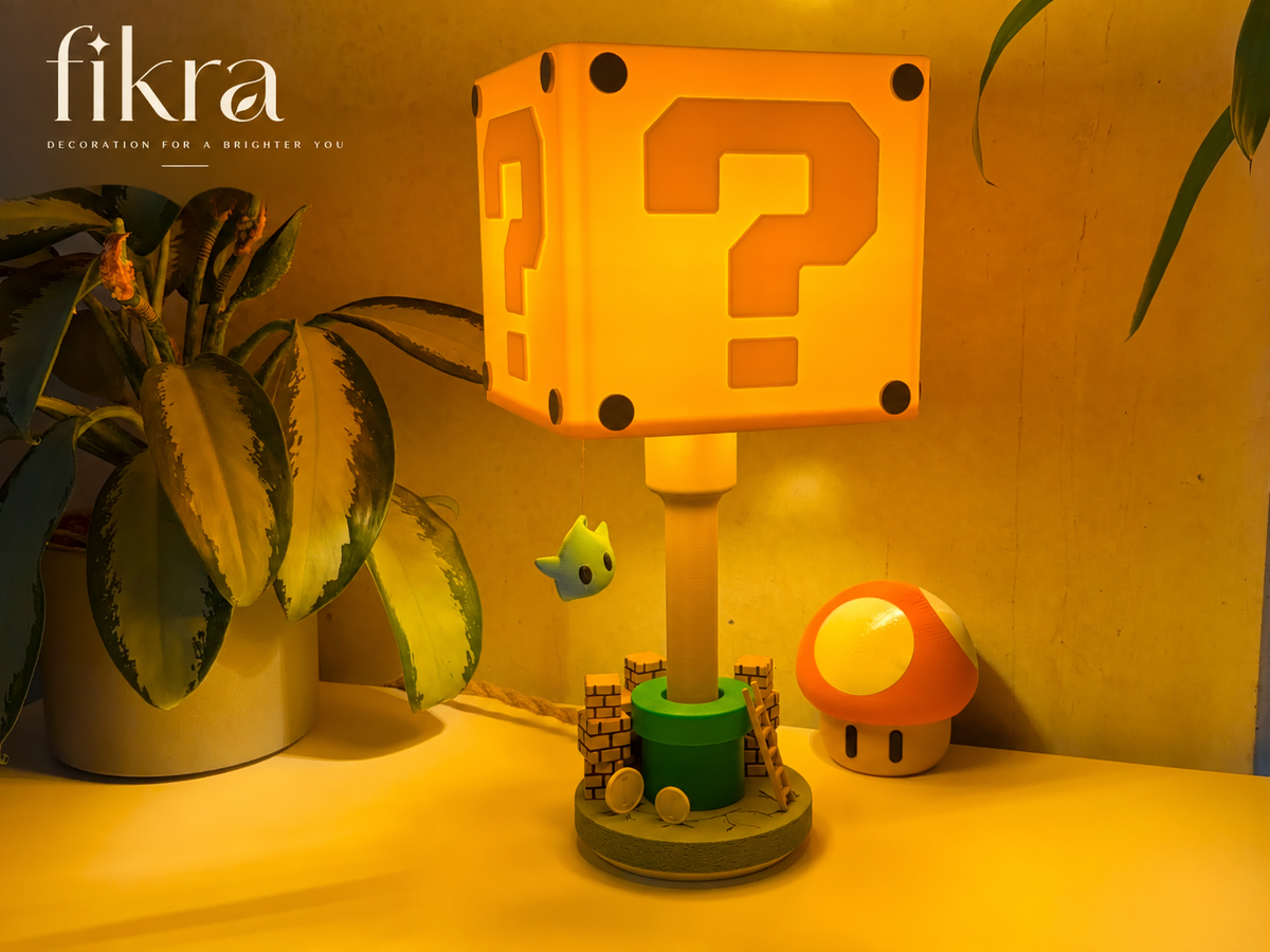 Question Block Galaxy Table Lamp
