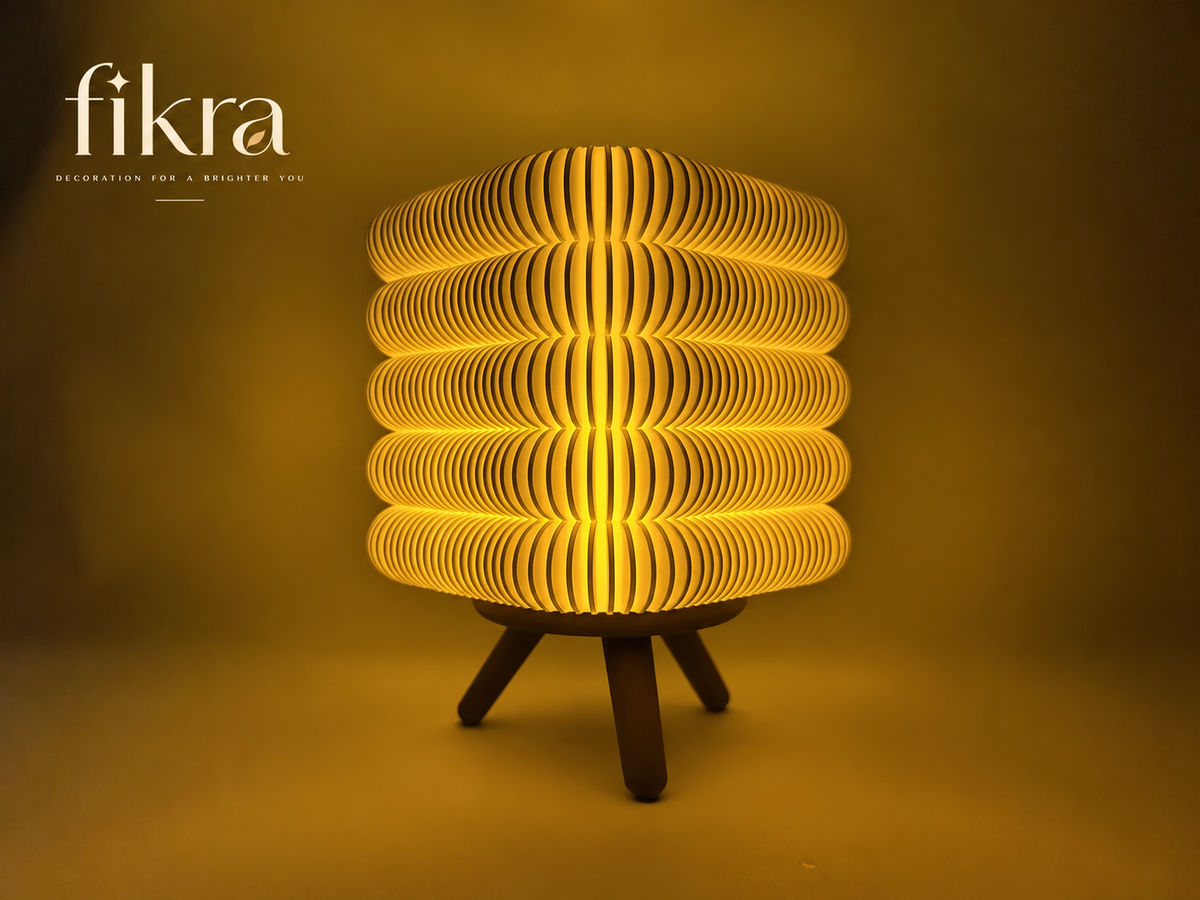 Square Ribbed Table Tealight Lamp