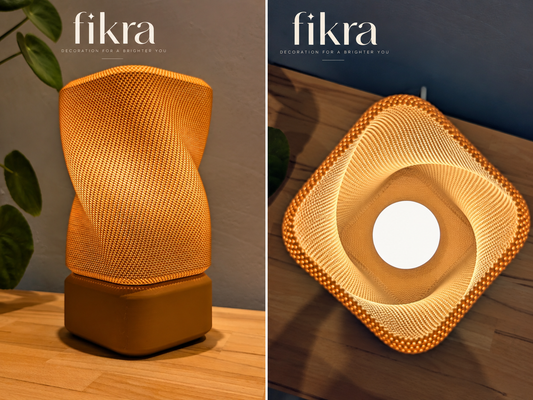 Twisted Basket Table Lamp
