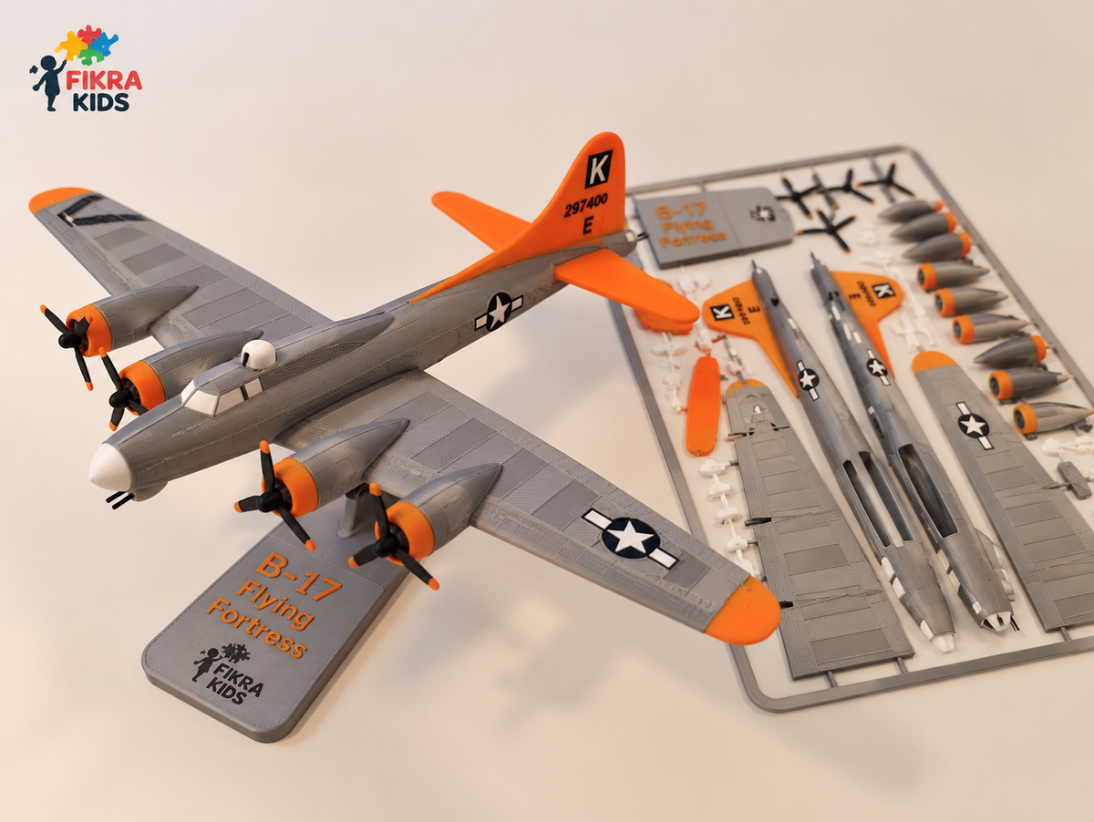 B-17 Flying Fortress Plane Kit Card